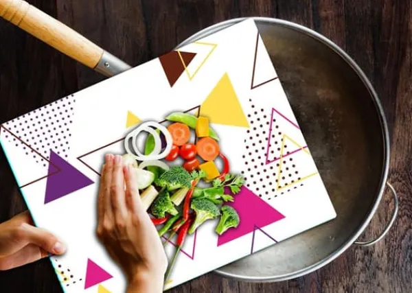 GLAS SKÆREBRÆT 52x40 MØNSTRE Online