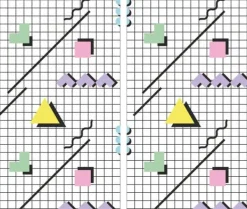 GLAS SKÆREBRÆT 2x 30x52 MØNSTER Hot