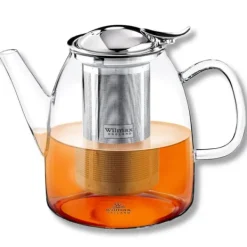 Kaffe- & Tekander>Glas tekande med metal teinfuser 1,45 l
