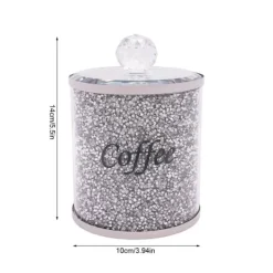 Opbevaringsdåser>Glasbeholder Sæt, Lufttæt Opbevaring, Holdbare Rustfrit Stål Låg,Sølv