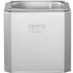 Isspande & Kølere>Glasfryser, 19.5x19.5x19 cm, LED-lys, rustfrit stål