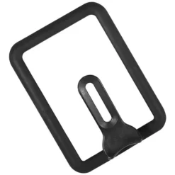 Glasgrydedæksel - Ståbart silikonelåg til rektangelgryde (sort, 13 x 18 cm) Clearance