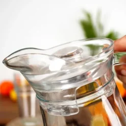 Glaskande med låg 1,4 l Discount