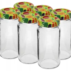 Glaskrukke med låg TO fi43 90ml - 6 stk. Best