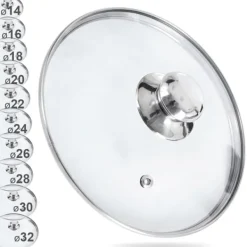 Glaslåg 24 cm Clearance