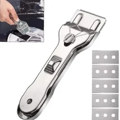 Glasskraber / Glasskraber - Med 5 udskiftelige knive til effektiv rengøring og fjernelse af snavs