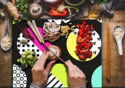 GLASSKÆREBRÆT 52x40 MØNSTER Outlet