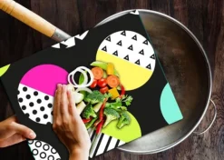 GLASSKÆREBRÆT 52x40 MØNSTER Outlet