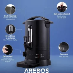 Gløggkedel 6,8 L Rustfrit Stål - Sort Best