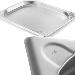GN 1/2 stålbeholder Køkken Line højde 20 mm - Hendi 806302 New