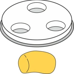 GNOCCHI pastafremstillingsspids, tykke hele rør, 1 hul dia. 13 mm MPF2.5/4 - Hendi 229415 Clearance