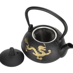 Kaffe- & Tekander>Gold Dragon Jerntekande - 0,3L Kapacitet, Japansk Stil, Skrivebordsdekoration