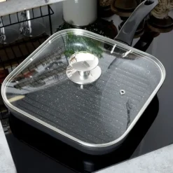 Skålelåg>GRANDE firkantet glaslåg 27x27 cm