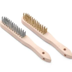 Grillrenserbørste, grillrist, stål- og messingbørster SÆT med 2 stykker, længde 290 mm - Hendi 525555 Clearance