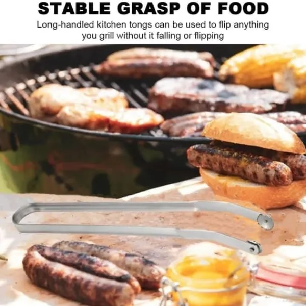 Grilltang i rustfrit stål Grill Grillklemme