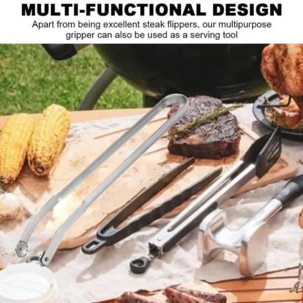 Grilltang i rustfrit stål Grill Grillklemme