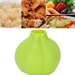 Grøn Silikone Hvidløgsskræller Fødevarekvalitet Blødt Materiale Skrælningsværktøj til Hjemmekøkken Outlet