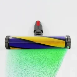 Grønt støvafslørende børstehoved kompatibelt med Dyson V10 Slim/V12 Slim XB Gul Blå Blød Velour Discount