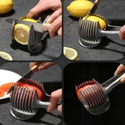 Køkkenskiver>Grøntsagsholder - Skær og skær grøntsager med enkelhed