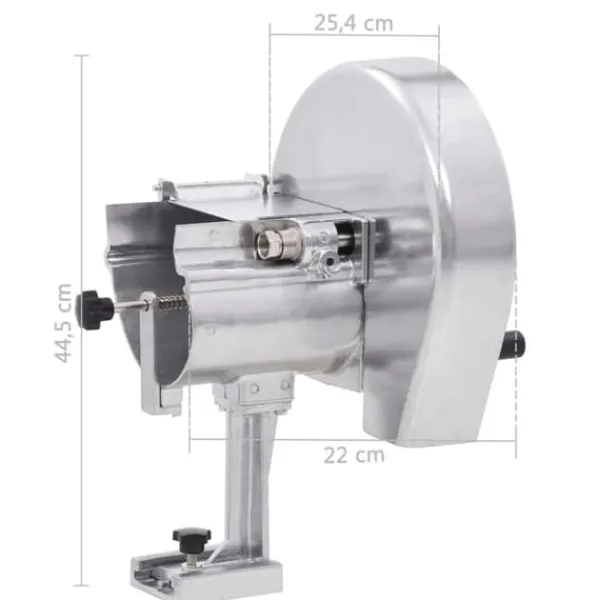 Køkkenskiver>Grøntsagsskærere - Living manuel grøntsagsskærer 22 x 44,5 cm aluminium sølvfarvet