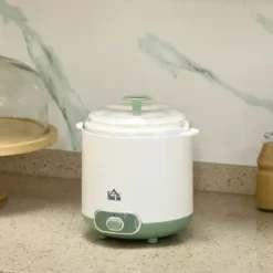 Græsk yoghurtmaskine, 1,5 liter med 2 glaskrukker og si, 20 W, til 3-5 personer, hvid Sale