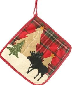 Grydelapper & Grillvanter>Grydelap med dekorativt julemotiv