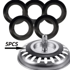 Gummitætninger til silkekurv til vask 5-pak Outlet