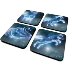 Bordskånere Til Glas>Harry Potter Patronus set 4 coasters