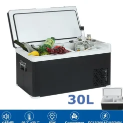 Hcalory Elektrisk køleboks, Kompressor Køleskab Mini, Kapacitet: 30L, 12V/24V 110-240V Hot