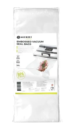 HENDI Molehr-poser til vakuumpakkemaskiner, 100 stk, 150x400mm Best