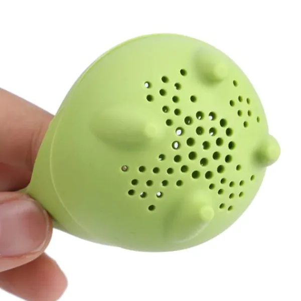 Tefiltre>Hjemmekontor Løsebladste Infuser Stejlere Sød Form Silikone Tebladsi Filtertilbehør Grøn