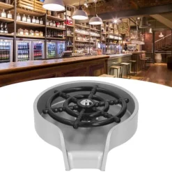 Højtryks Automatisk Glasskyllemaskine Bar Vask Kopvaskemaskine Køkken Flaskerenser med ABS Base Sølv Discount