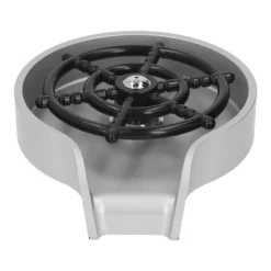 Højtryks Automatisk Glasskyllemaskine Bar Vask Kopvaskemaskine Køkken Flaskerenser med ABS Base Sølv Discount