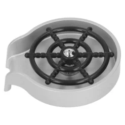 Højtryks Automatisk Glasskyllemaskine Bar Vask Kopvaskemaskine Køkken Flaskerenser med ABS Base Sølv Discount