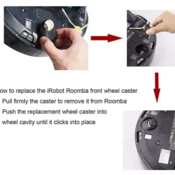 Hjul til iRobot Roomba 500, 600, 700, 800, 900-serien / E5 / E6 / i3 / i6+ Outlet