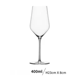 Glas>Håndblæste krystalglas til hvidvin, 400 ml, julegaveidé