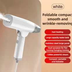 Damppresser>Håndholdt strygejern, hurtig opvarmning, foldbart design,HVID, EU