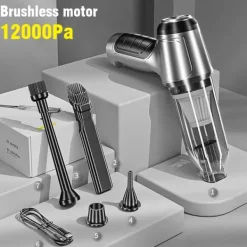 Håndholdt Støvsuger, Høj Sug, Trådløs Bekvemmelighed,Børsteløs opgradering Discount