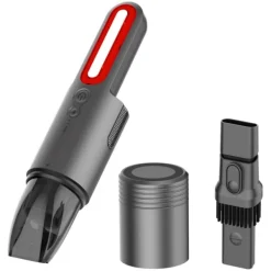 Håndholdt støvsuger til bilen, genopladelig med LED Hot