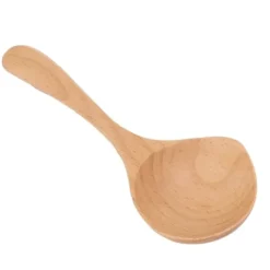 Håndlavede træskeer med høj temperatur, sikker og miljøvenlig træske med langt skaft til køkkenet Discount