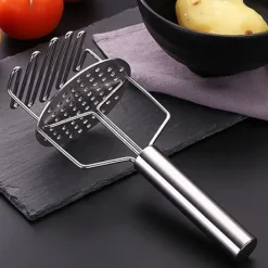 Holdbar kartoffelmoser i rustfrit stål med dobbelt lag - nem kartoffelmos Online