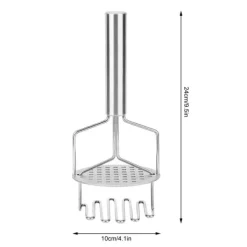 Holdbar kartoffelmoser i rustfrit stål med dobbelt lag - nem kartoffelmos Online