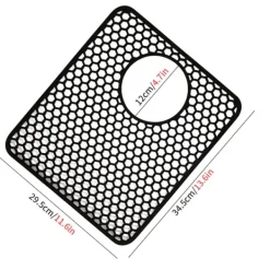 Honningkage-vaskemåtte med sideafløb - Sort Hot