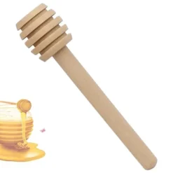 Bestik>Honningske Honning spiral Honningpind Honning dipper Træ
