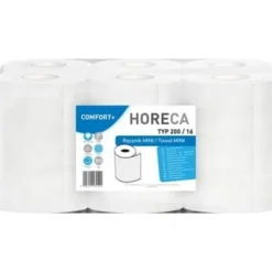 Aftørringspapir>HORECA COMFORT+ Mini papirhåndklæde type 200/16 40m 6 ruller 2-lags