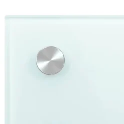 Hærdet glas stænkplade 70x60 cm | Farve: Hvid | Varmebestandig og ridsefast Clearance