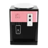 HS-09 - Bordmodel vanddispenser/vandkøler - Varm og kold - Aftageligt design - 550W opvarmning, 75W køling - PP & 304 rustfrit stål - Lyserød Clearance
