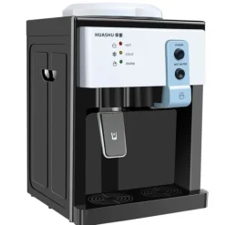 HS-09 vanddispenser til varmt & koldt vand, fritstående topbetjent model, til hjem/kontor, sort New