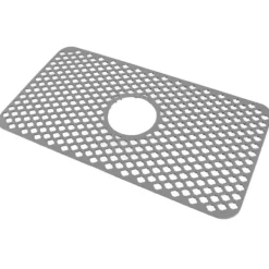 Hulisoleret køkkenvaskmåtte Skridsikker multifunktionel stor størrelse silikonevaskmåttebeskytter grå Hot