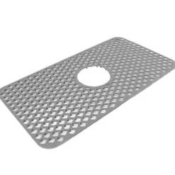 Hulisoleret køkkenvaskmåtte Skridsikker multifunktionel stor størrelse silikonevaskmåttebeskytter grå Hot